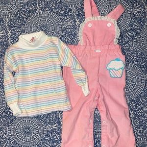 Vintage Buster Brown toddler overall set